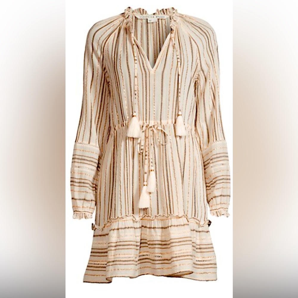 Veronica Beard Danica Dress. Natural Multi color. Size M. Excellent condition.